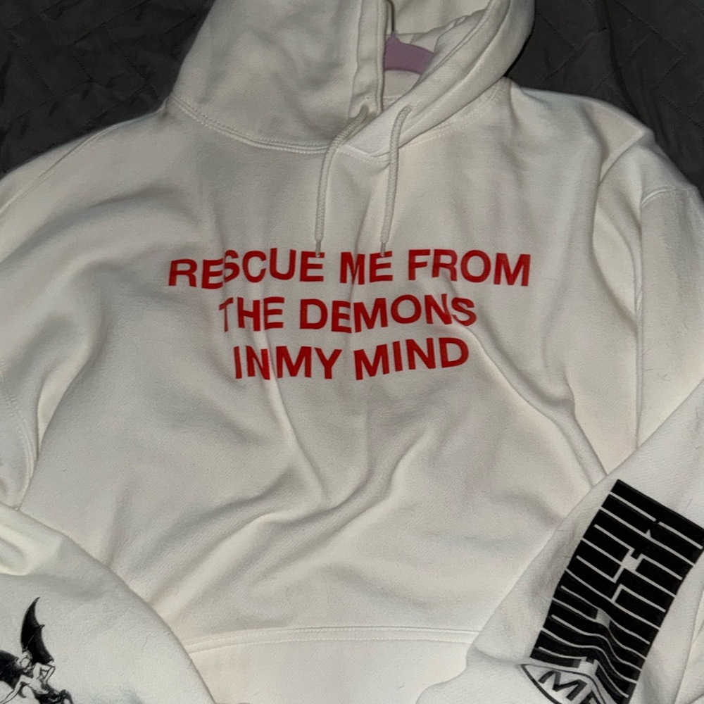 🔺Thirty Seconds to Mars 🔺 White Graphic Sweatshirt